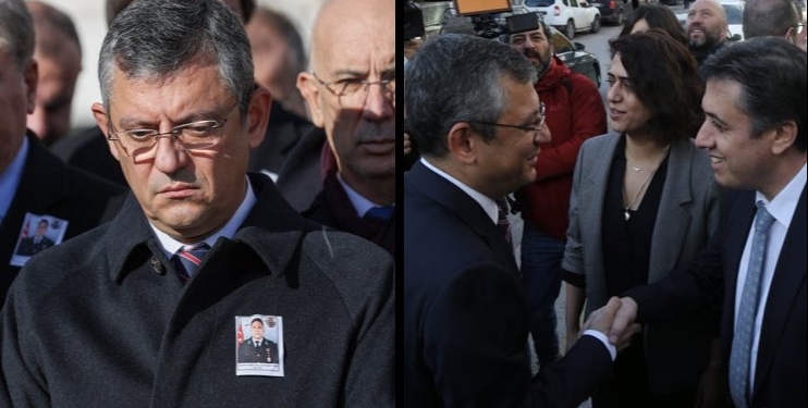 Özgür Özel’den önce Şehit cenazesi sonra DEM ziyareti