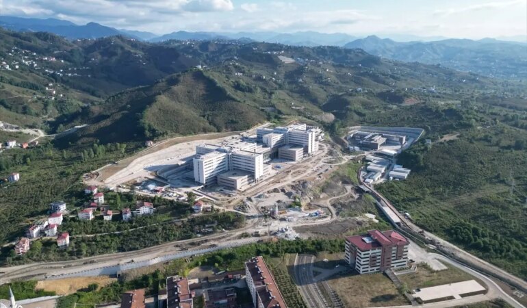 Ordu Şehir Hastanesinin yapım çalışmaları devam ediyor