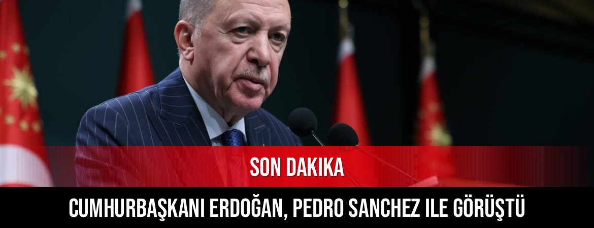 Cumhurbaşkanı Erdoğan, Pedro Sanchez ile görüştü
